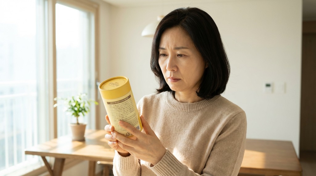 건강을 위해 유산균을 선택하는 가족의 모습